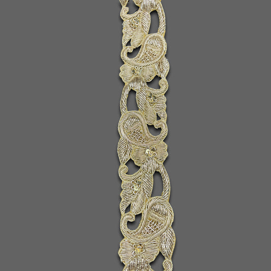 Royal Blossom Curve Border (1.8 Inch) (Comes in 9 Meters)