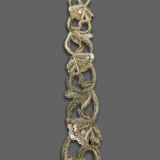 Gilded Vine Blossom Border (1 Inch)