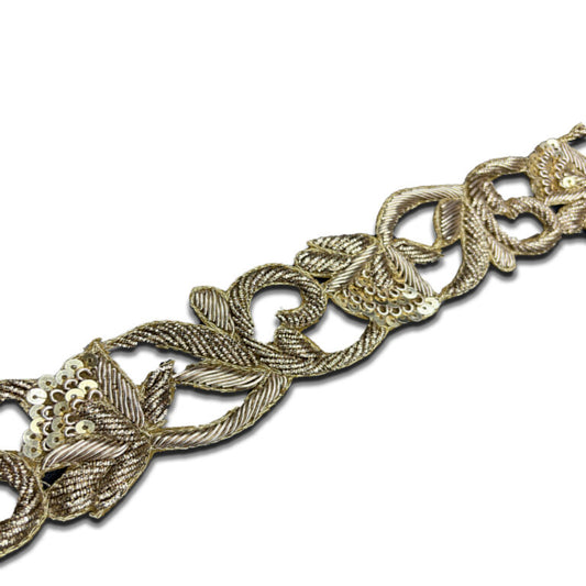 Gilded Vine Blossom Border (1 Inch)