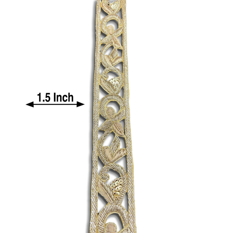 Ornate Twine Sequin Border (1.5 Inch)