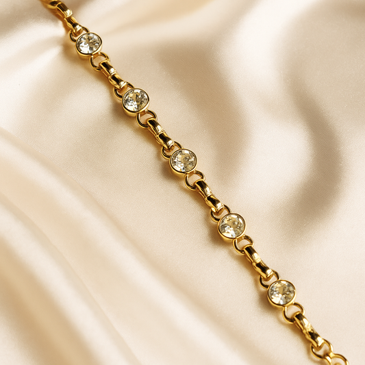 Crystal Orbit Link Chain